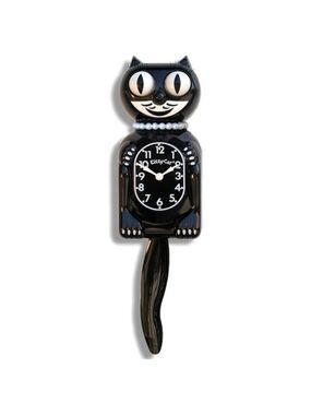Urban Outfitters Classic black Miss kitty-cat Clock